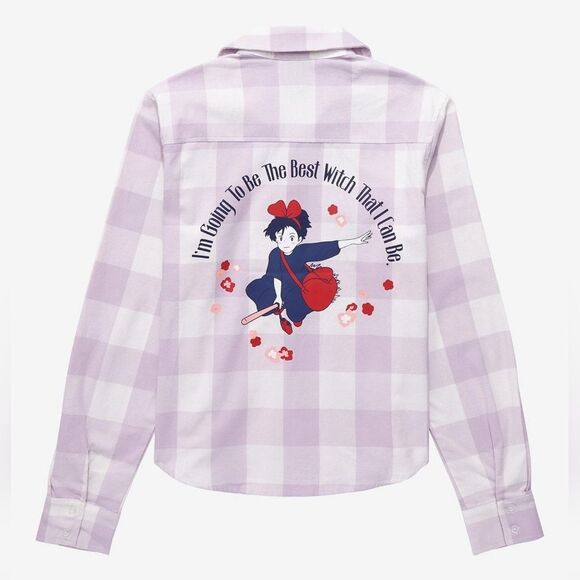 Her Universe Studio Ghibli Kiki's Delivery Service Best Witch Flannel Size Large - Picture 2 of 9